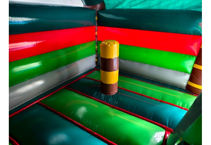 Hüpfburg "Dinosaurier" - mit integrierter Rutsche (Miete)