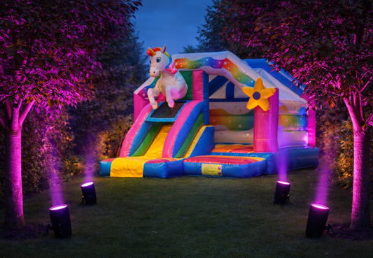 4x LED-Spots mit Akku (Miete)