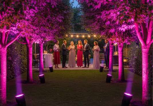 6x LED-Spots mit Akku (Miete)