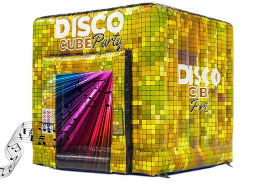 Hüpfburg "Disco" mit Partylicht und Musik-Box (Miete)