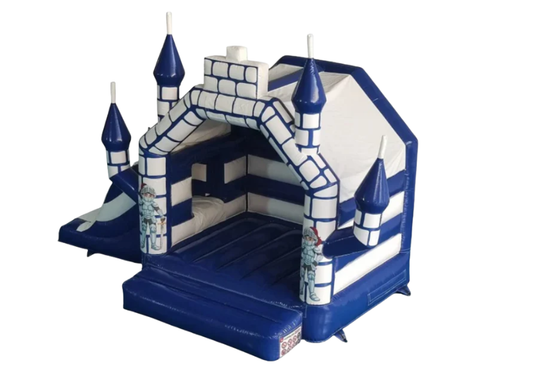 Hüpfburg "Ritterburg" - mit integrierter Rutsche (Miete)