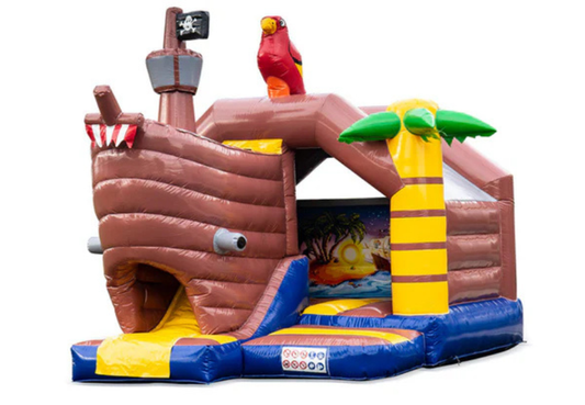 Hüpfburg "Pirateninsel" - mit integrierter Rutsche (Miete)